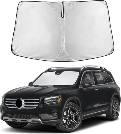 EcoNour Car Windshield Sun Shade | 2025 Upgraded Innovative No-Light-Pass Technology for Maximum Coverage | Foldable Sun Shade Keeps Your Vehicle Cool | Must-Have Car Accessories | Small (59" x 29") - Colors H