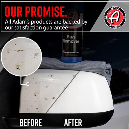 Adam's Car Bug Remover (16oz) - Powerful Car Bug Remover For Car Detailing | All Purpose Spray Removes Bug & Tar From Plastic, Rubber, Metal, Chrome, Glass, RV, Boat, Motorcycle