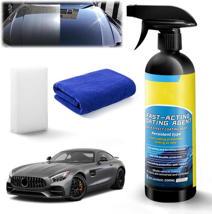 2026 New Upgraded 500ML Quick Effect Coating Agent for Car, Car Coating Spray, Car Wax Ceramic Coating Spray, Spray Wax for Cars (1PCS)