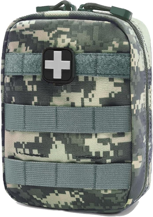 Carlebben EMT Pouch MOLLE Ifak Pouch Tactical MOLLE Medical First Aid Kit Utility Pouch (With Medical Supplies)