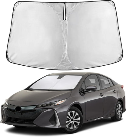 EcoNour Car Windshield Sun Shade | 2025 Upgraded Innovative No-Light-Pass Technology for Maximum Coverage | Foldable Sun Shade Keeps Your Vehicle Cool | Must-Have Car Accessories | Small (59" x 29") - Colors M
