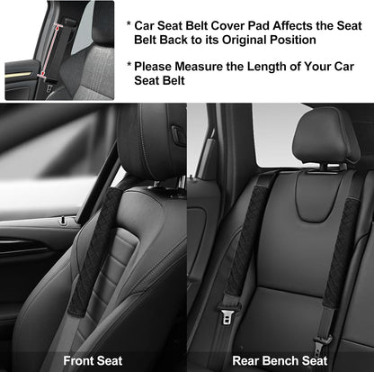 surpassme Car Seat Belt Pads Cover, 2 Pack Seat Belt Shoulder Strap Covers Protector to Release Stress to Your Neck and Shoulder for a Safety Driving (Pink)