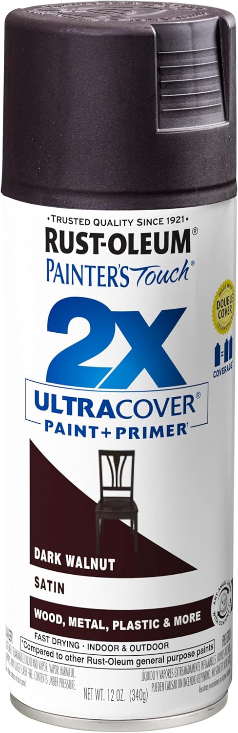 Rust-Oleum 334029 Painter's Touch 2X Ultra Cover Spray Paint, 12 oz, Gloss Clear - Colors A
