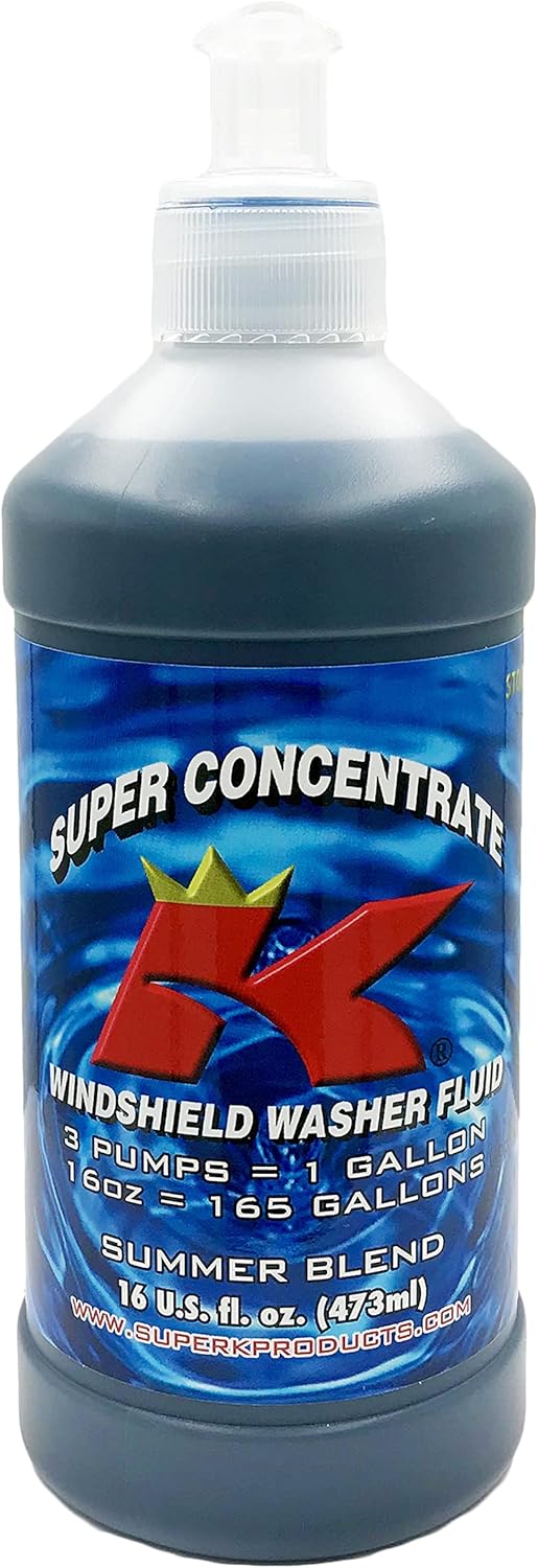 Super K Concentrate Windshield Washer Fluid - Makes 165 Gallons - 16 fl. oz.