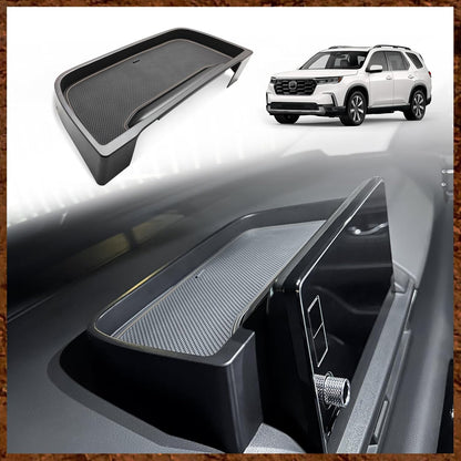 Muslogy Center Console Organizer Compatible with Honda Pilot 2023 2024 2025 2026, 2024-2026 Ridgeline/Passport Center Console Storage Box Divider Inserts Interior Accessories ABS Material(Gray)