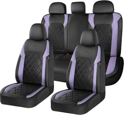 Coverado Car Seat Covers, Seat Covers Full Set, 5 Seats Automotive Seat Cover, Mesh Breathable Seat Protectors, Universal Fit for Most Cars