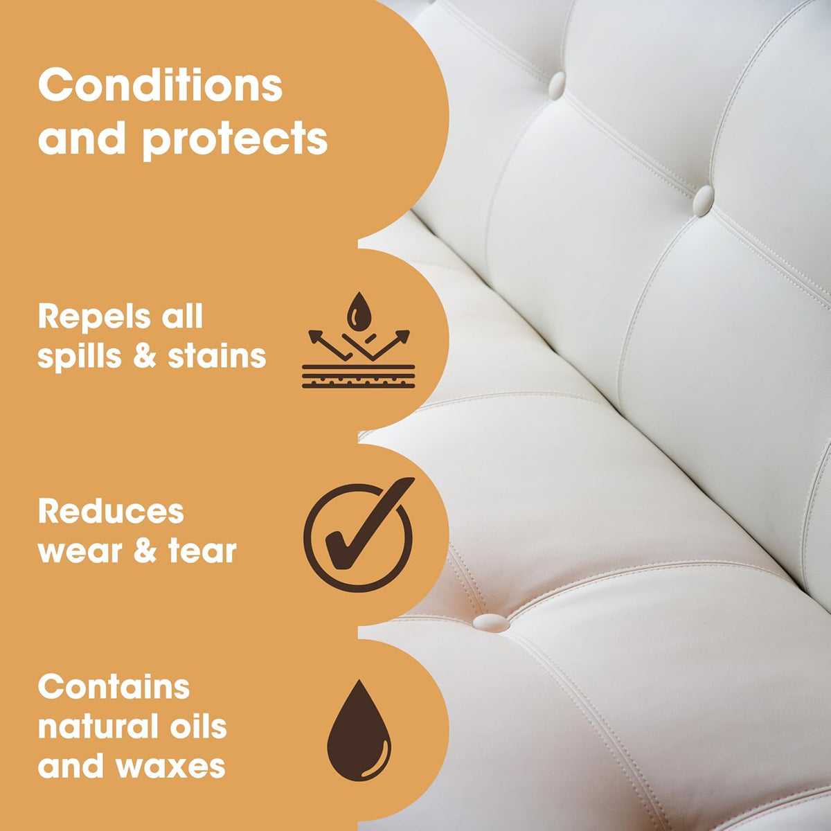 Furniture Clinic Leather Cleaning Wipes | 80 Count | 4-in-1 Clean, Nourish, Condition, & Restore Leather & Vinyl Furniture, Handbags, Jackets, Car Seats, Interiors & More | Residue & Streak-Free