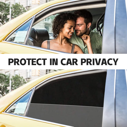 ZATOOTO Suede Car Window Shades 4PCS - Car Window Covers for Ultimate Privacy, UV Protection, and Heat Insulation, Side Window Sun Shade Perfect for Camping, Travel, Baby Safety, and Daily Use
