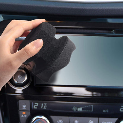 BBTO 3 Pieces Tire Shine Applicator Tire Dressing Applicator Pads Sponge Dressing Foam Gel Wet Car Detailing Reusable Cleaning Supplies for Car