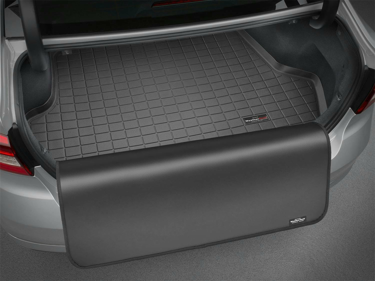 WeatherTech Cargo Trunk Liner with Bumper Protector for Jeep Grand Cherokee, Grand Cherokee, Behind 2nd Row w/Bumper Protector (40469SK), Black