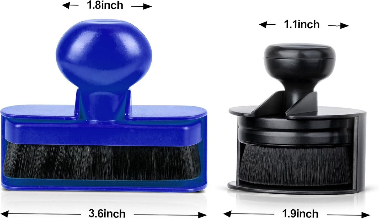 BABYSHEEP Car Tire Shine Applicator,Large Vegan Tire Shine Brush - Automotive Tire Dressing Applicator Brush with Storage Stand for Tire Detailing & Car Wash Kit, Black, 3.6 Inch Length (Black)