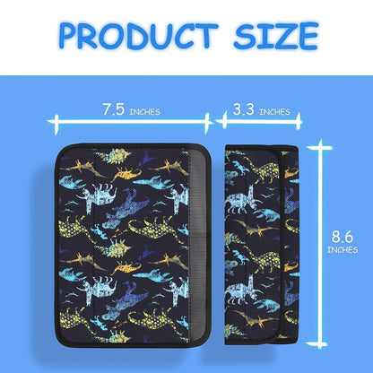 YR Seat Belt Cover for Kids, Soft Comfort Seat Belt Cushion for Children, Cute Cartoon Pattern Car Seat Belt Pads Cover for Girls and Boys, 1 Pack (Cartoon Spider)