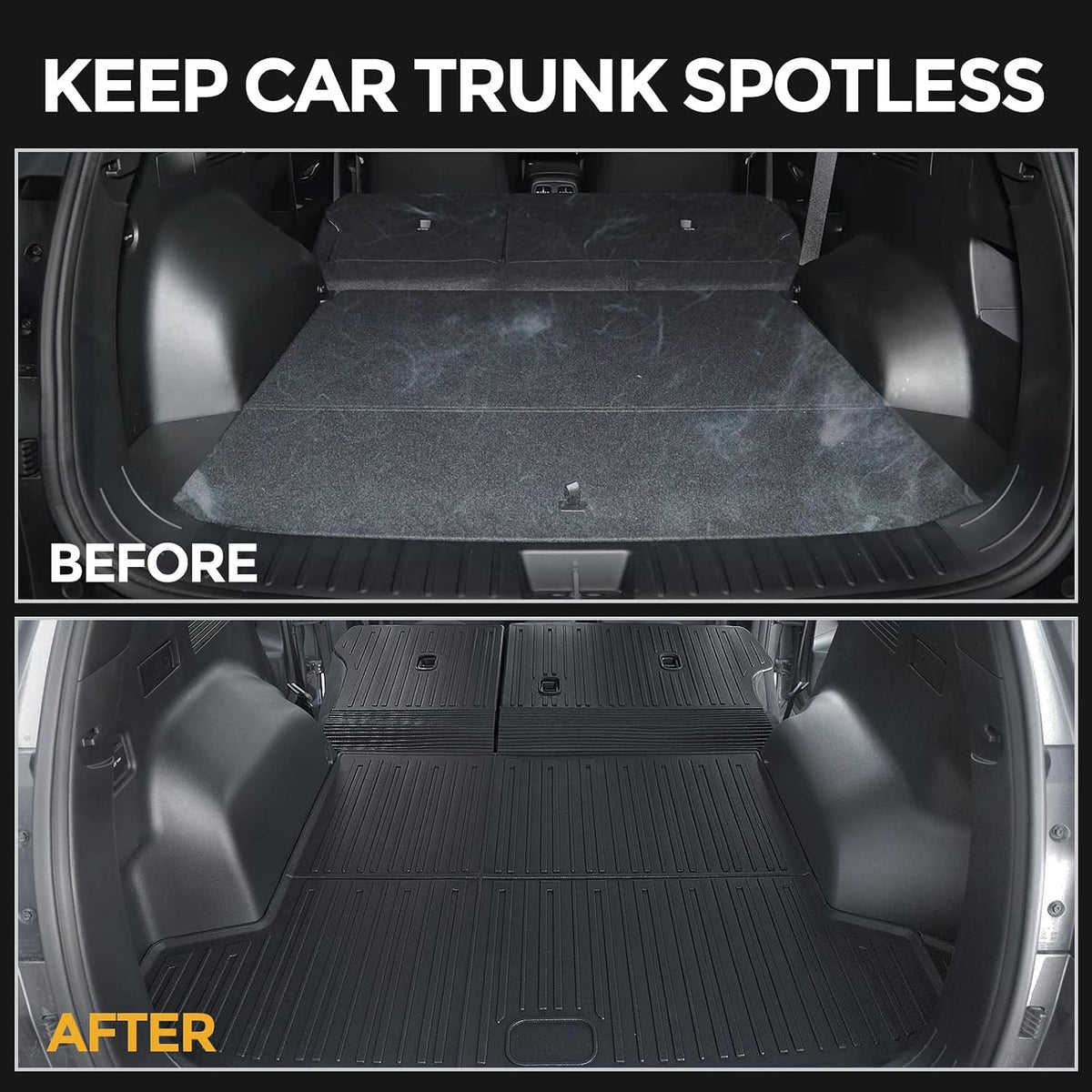 Floor Mats for Hyundai Elantra Gas 2021-2026, All Weather Floor Mats Trunk Cargo Liner and Door Sill Guards Accessories, Full Coverage Set (Not fit Hybrid Models)