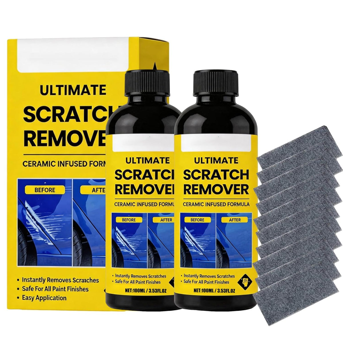 NanoPolix Scratch Remover, 3.53 Fl Oz Nanopolix Ultimate Scratch Remover, Plastic Polish Scratchs Removers, Car Scratchs Repair Paste Deep Scratch (1pcs)