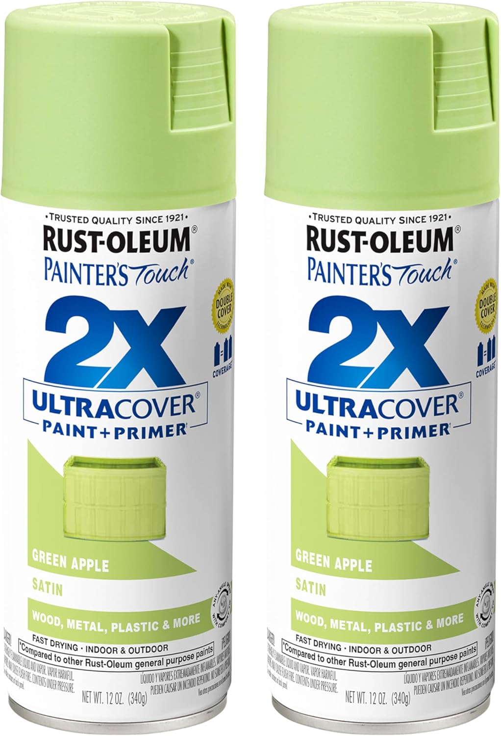 Rust-Oleum 334029 Painter's Touch 2X Ultra Cover Spray Paint, 12 oz, Gloss Clear - Colors A