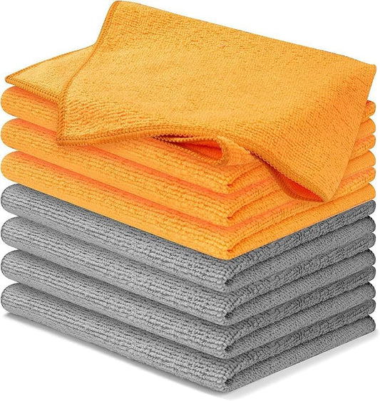 USANOOKS Premium 300GSM Microfiber Cleaning Cloth - 12.5"x12.5" High Performance - 1200 Washes, Ultra Absorbent Microfiber Towels for Cars Undercarriage, Rims & Engine Bay Cleaning - Microfiber Cloth