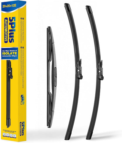 20"-2 Pack Windshield Wiper Blades Replacement For Ford F150 F250 F350 F450 F550 2008-1999 Expedition 2006-1999 Explorer 2010-2005 Mustang 2004-1999, Windshield Wiper Blades For My Car