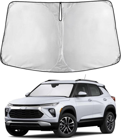 EcoNour Car Windshield Sun Shade | 2025 Upgraded Innovative No-Light-Pass Technology for Maximum Coverage | Foldable Sun Shade Keeps Your Vehicle Cool | Must-Have Car Accessories | Small (59" x 29") - Colors G