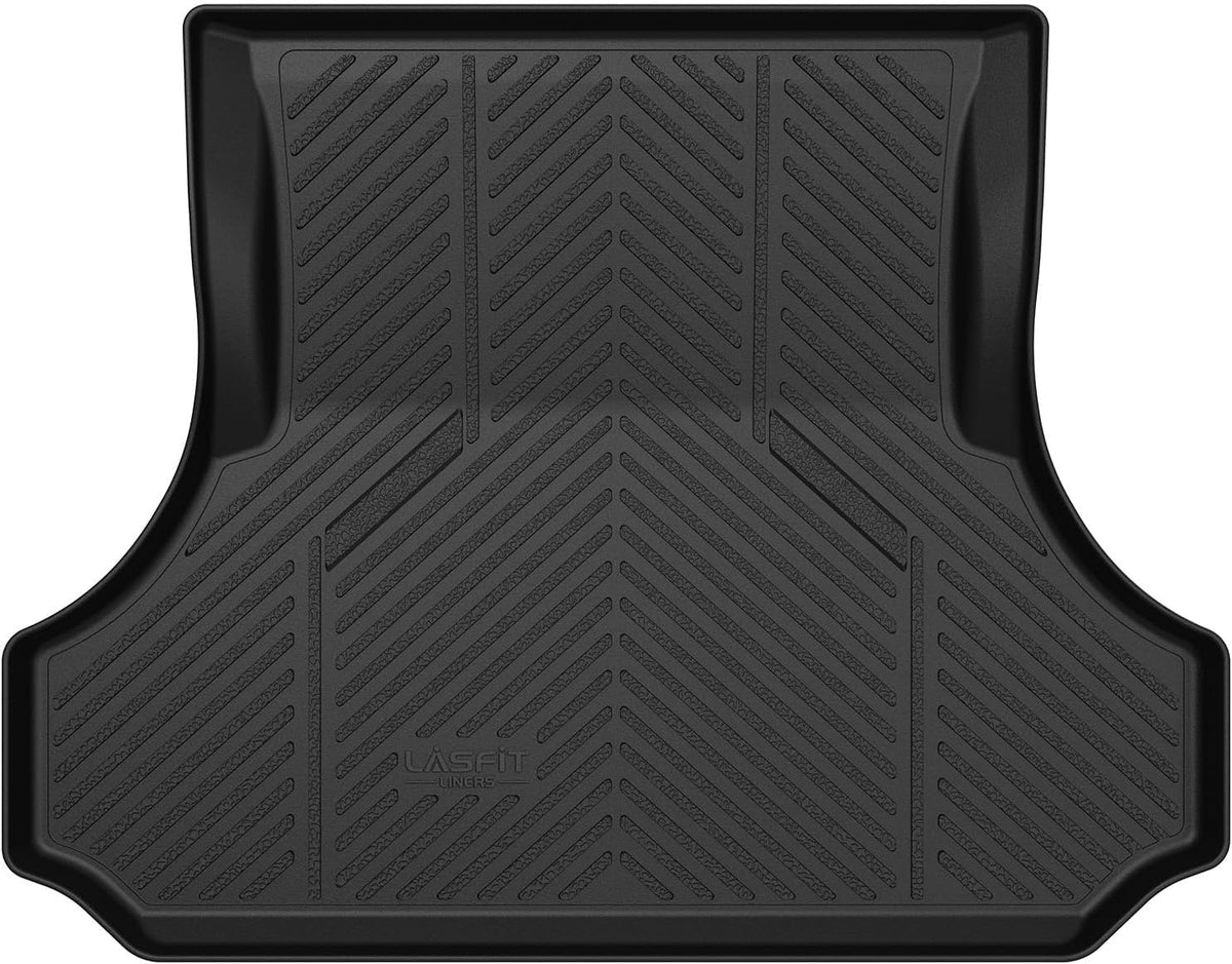 LASFIT Floor Mats for 2019-2025 2026 Ram 2500/3500 Crew Cab Bucket Seat for Carpet & Vinyl Floor (NOT fit Model with PTO Kit), All Weather TPE Custom Fit Car Mats Floor Liners 1st & 2nd Row, Black