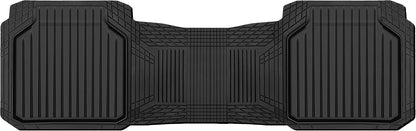 CAR PASS Heavy Duty Rubber Floor Mats for Car, Waterproof Liner Deep Dish Car Mats Full Sets, Universal Trim to Fit for SUV Truck Sedans Vans, All Weather Automotive Floor Mats 3pcs, Solid Black