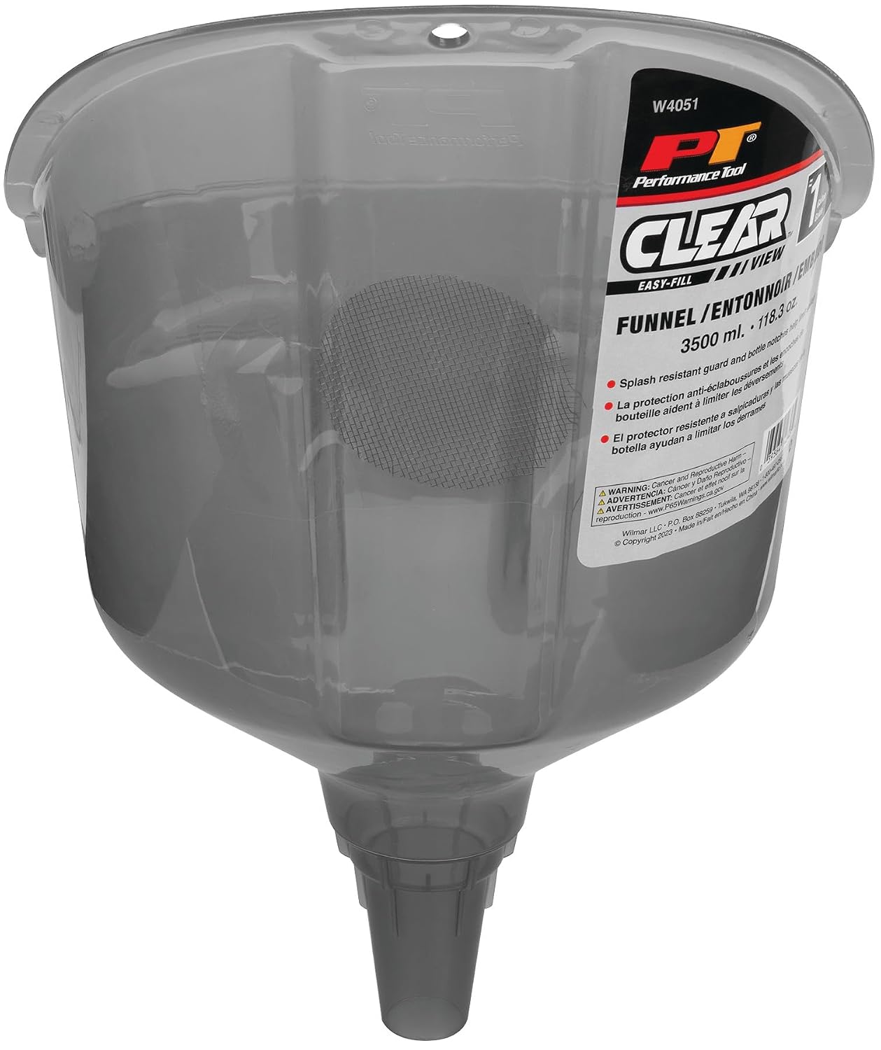 Performance Tool W4053 Clear View Easy-Fill Funnel Set (3 Pieces) - Versatile Liquid Filling Solutions