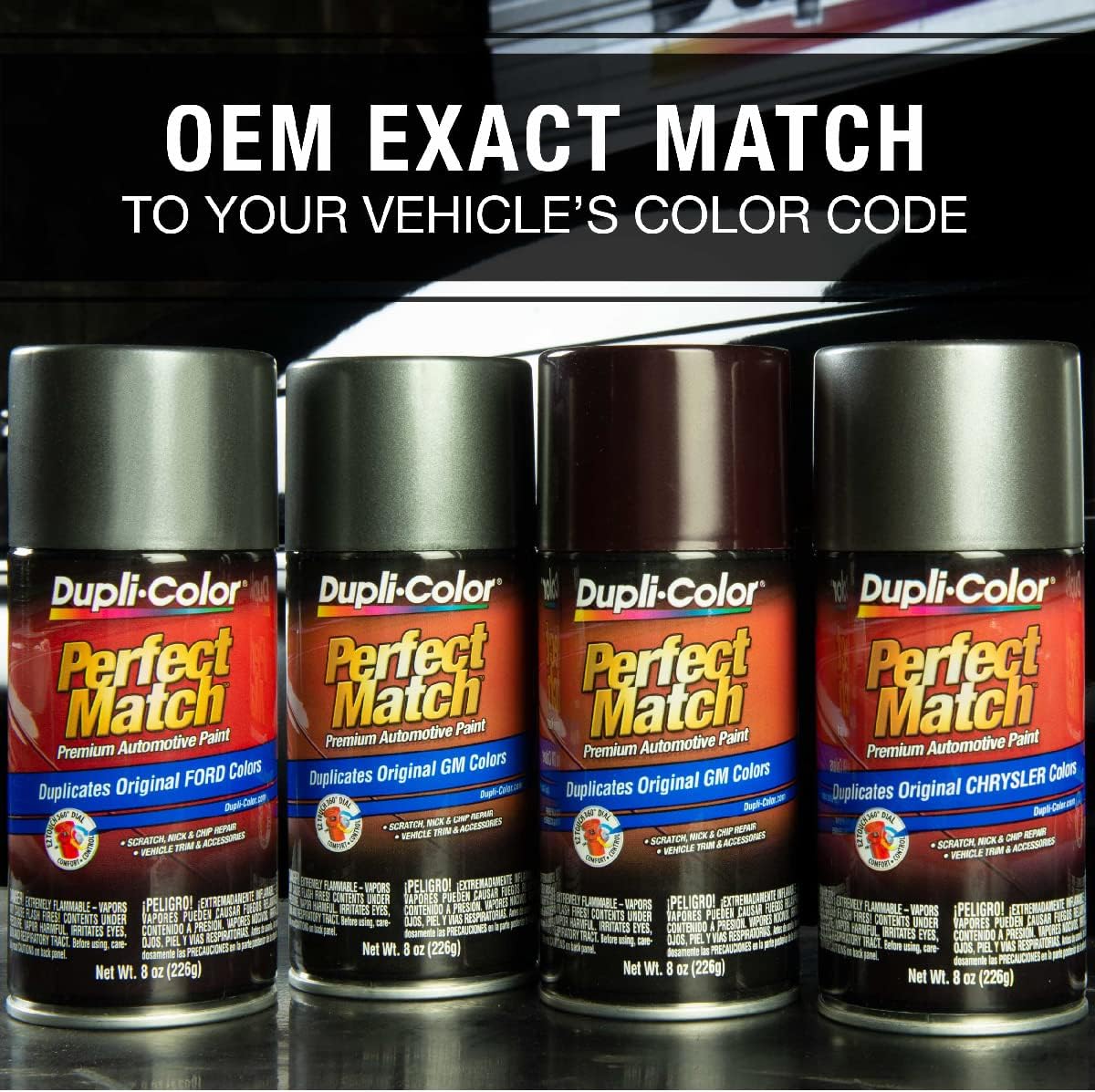 Dupli-Color EBCL01257 Clear Perfect Match Automotive Top Coat - 8 oz. Aerosol - Colors B