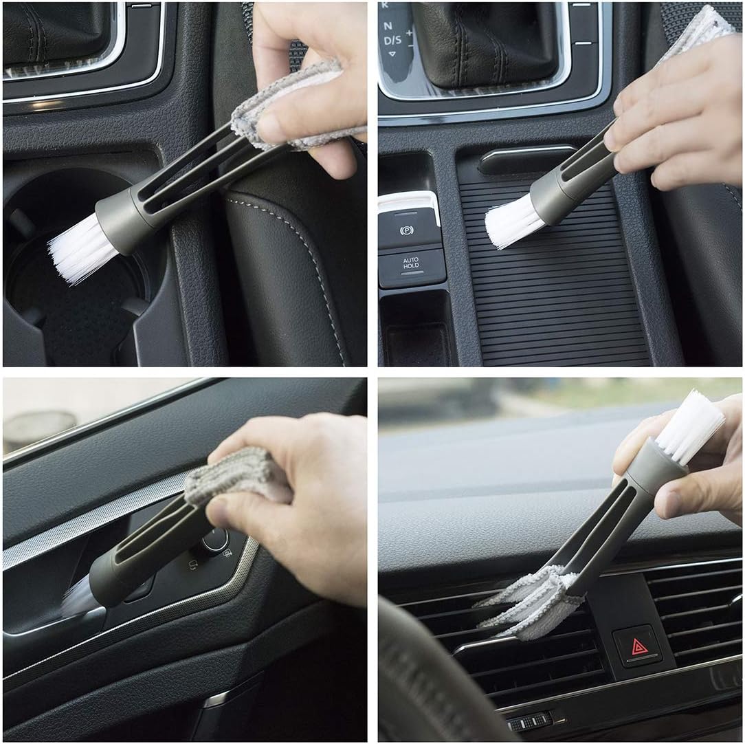 (3 Pack) Microfiber Car Duster Exterior Scratch Free, Extendable Handle Interior Multipurpose dust Cleaning Duster for car