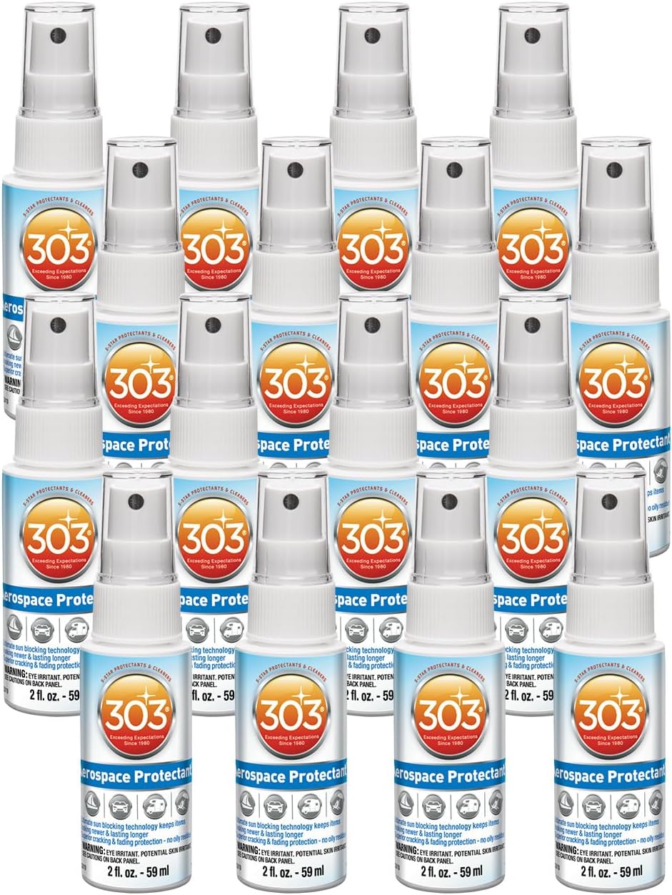303 Products Aerospace Protectant Spray, UV Protection for Outdoor Surfaces – Protects Vinyl, Plastic & Rubber, Repels Dust & Dirt, Matte Finish, 10 oz