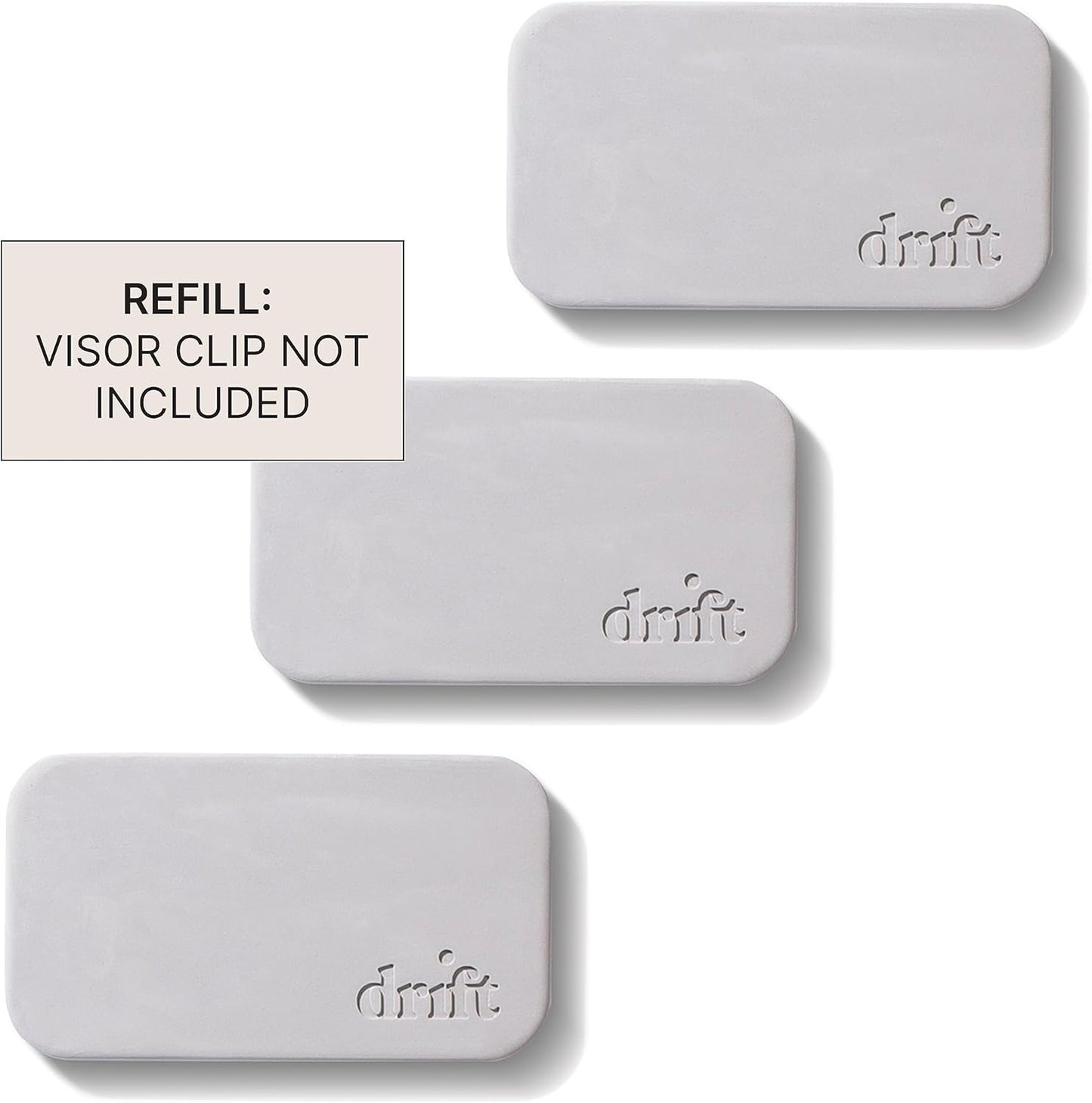 Drift Car Air Freshener - Stone Air Freshener Car Odor Eliminator - Long Lasting Scent - Auto Accessories - Metal Clip - Essential Oils - Clean Ingredients - Open Air Scent Starter Kit