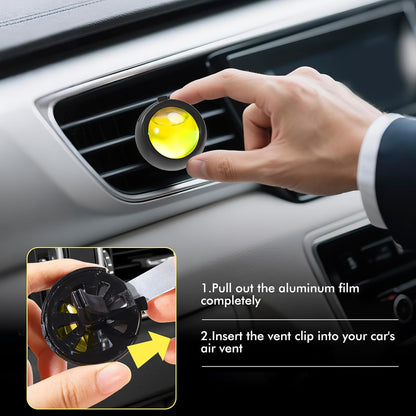 Car Air Freshener Vent Clips, Ocean Scent, 6 Pack, Long Lasting Scent Up to 180 Days, Car Fresheners
