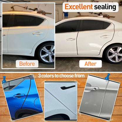 Car Door Edge Guards, 32.8Ft(10m) Car Door Protector Edge Guards Rubber Seal, Doors Edge Trim U Shape Edge Guards for Cars Trucks Suvs (Black)