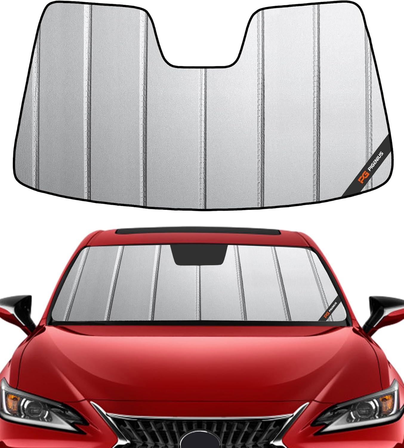Pigenius Windshield Sun Shade for Lexus RX350/RX450h 2010-2015 Front Window Sunshade - AstraGuard