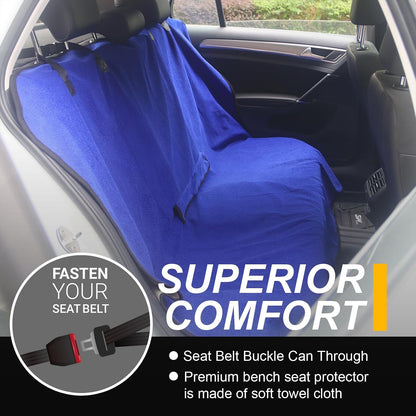 Car Seat Cover Protector Front Seats,for Gym Workout,Running,Swimming,Beach and Hiking,Waterproof Sweat Towel Bucket Seat Covers for Cars SUV Trucks (Black, 1Pcs)