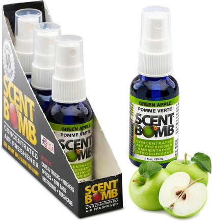 Scent Bomb Air Freshener Spray, Long-Lasting Odor Eliminator - Effective Deodorizer for Home & Car, Fresh Room Spray for Kitchen, Bathroom & Smell Neutralizer - 1 oz Pack of 4, Black Cherry Scent