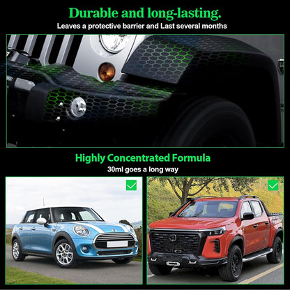 NADAMOO Plastic Restorer for Cars - Back to Black Ceramic Trim Restorer - Automotive DIY Kit for Exterior & Interior Plastic, Bumpers, Vinyl - Instant Black & 6-Month Protection, 30ml with Applicator
