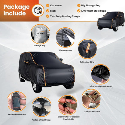 Waterproof Sport Car Cover, Super Lightweight Small Outdoor Car Cover Rain Car Covers for Automobiles All Weather Waterproof Fit Coupe 163" to 178"