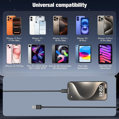 Car Carplay Cable for iPhone 17/16/15,iPhone 16/15 Plus17/16/15 Pro 17/16/15Pro Max charger ,USB A to USB C for Carplay USB C Cord, iPad USB C Cable 10th, iPad Air Car Charger Cable Cord 3FT (White)