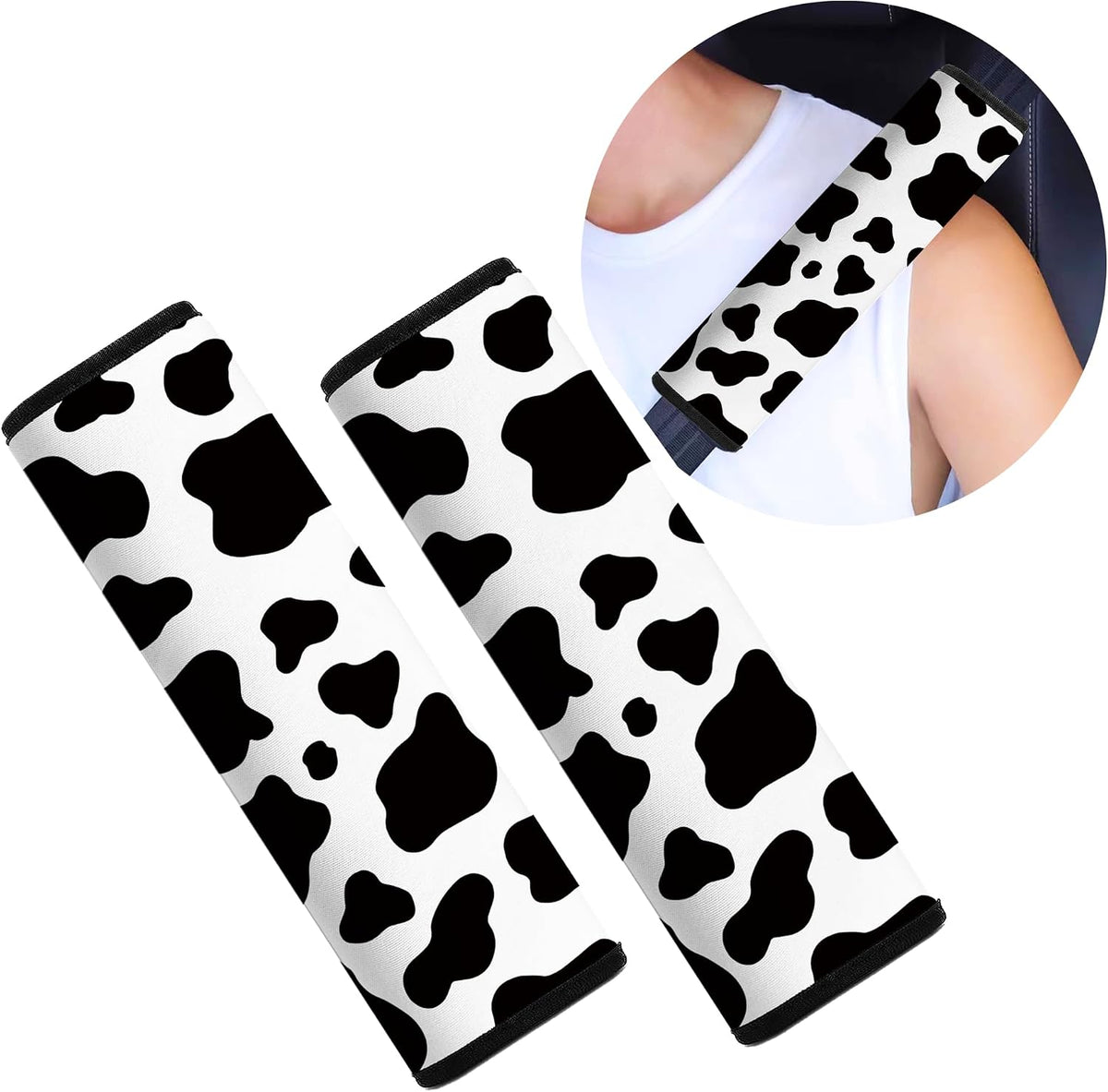 Car Seat Belt Pad Cover, 2-Pack Soft Car Safety Seat Belt Strap Shoulder Pad for Adults and Children, Suitable for Car Seat Belt, Backpack, Shoulder Bag (Pretty Mandala)