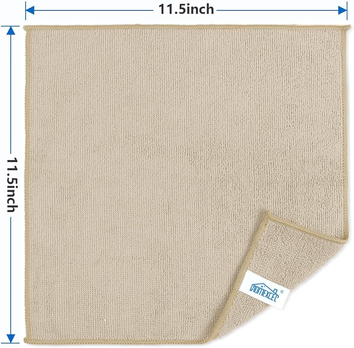 HOMEXCEL Grey Microfiber Cleaning Cloth, 12 Pack Premium Microfiber Towels for Cars, Lint Free, Scratch-Free, Highly Absorbent, Reusable Cleaning Rags for Car, Household, Kitchen, Window, 11.5"X11.5"