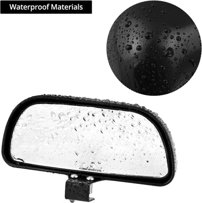QWORK Blind Spot Mirror - 2 Pack Rear View Concave Mirror Blindspot Wide Angle Mirror for Universal Cars