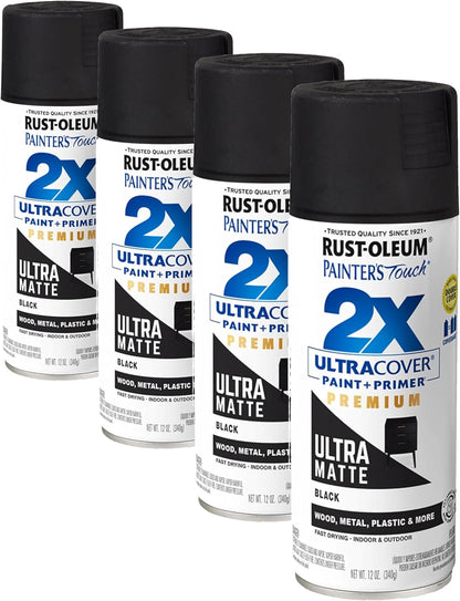 Rust-Oleum 334029 Painter's Touch 2X Ultra Cover Spray Paint, 12 oz, Gloss Clear - Colors D