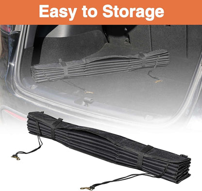 Ultra Large Rear Bumper Protector for Cars 38 x 42.5 inches SUV Cargo Liner Prevent Scratches from Suitcases and Pets Black