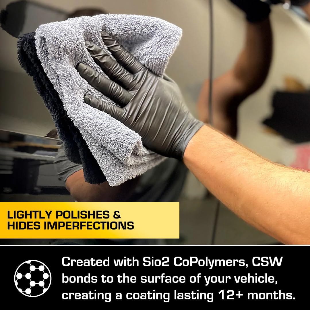 Ethos Ceramic Speed Wax – SiO2 Ceramic Coating Spray for Cars – Hydrophobic Car Wax Spray Top Coat Polish – High Gloss Shine, Ceramic Spray Wax – 12+ Month Protection