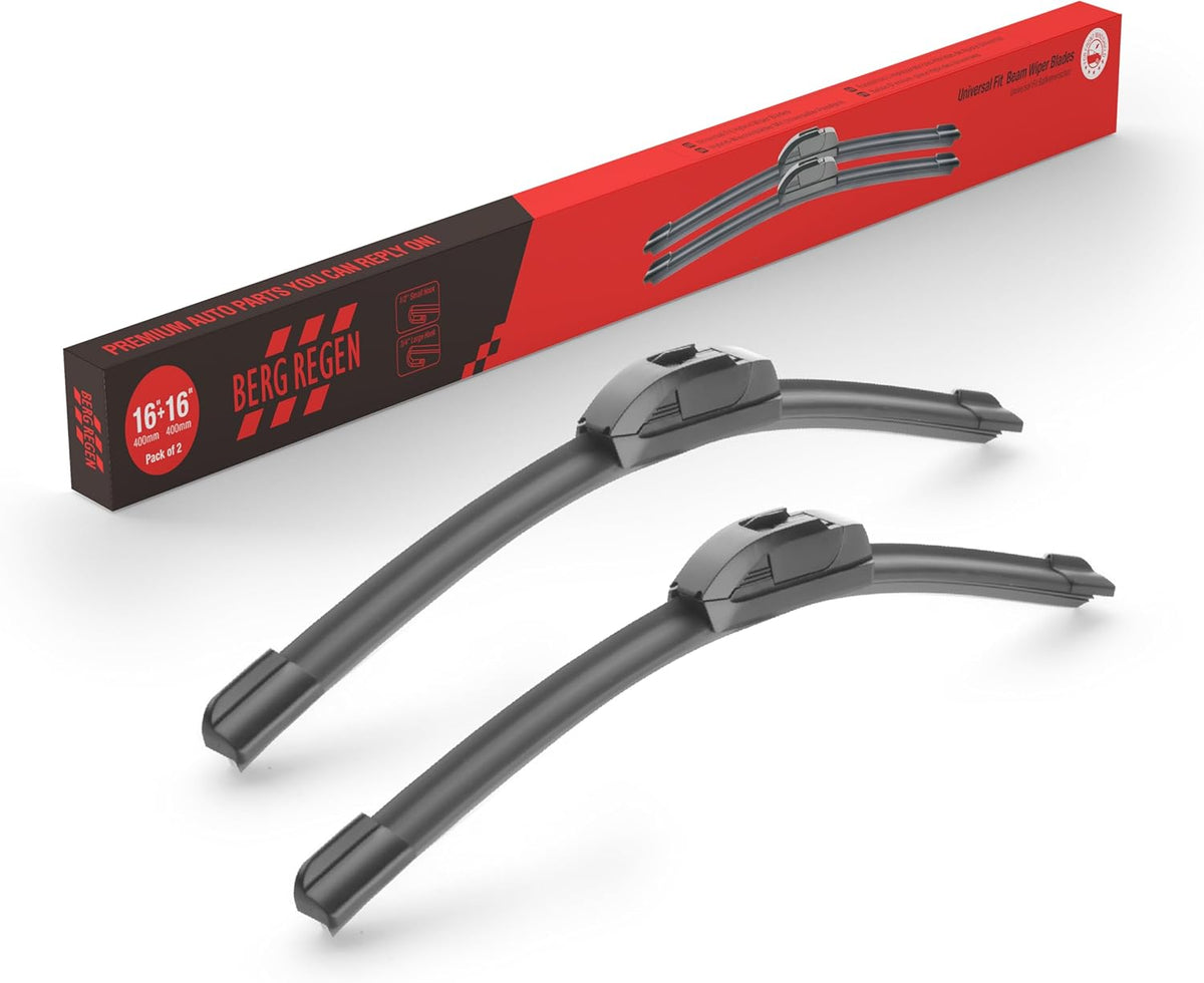 BERG REGEN 22"+19" Windshield Wiper Blades Replacement for Chevy Chevrolet Colorado 2006-2012, Suzuki Forenza 2004-2008, Ford Focus 2000-2011, GMC Canyon 2004-2012 –Genuine OEM Quality (Set of 2)