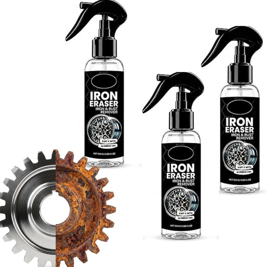 Iron Eraser Rust Remover Spray, Iron Eraser and Rust Remover for Car Wheels and Paint, Fast Acting Rust and Brake Dust Remover, Professional Automotive Surface Cleaning (1)