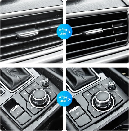 Car Cleaning Gel, Vehicle Dust Detailing Putty Slime Cleaner Kit for Air Vent, Reusable Automotive Interior Detail Clean Mud Removal Tool, Universal for SUV Sedan Truck (Blue)