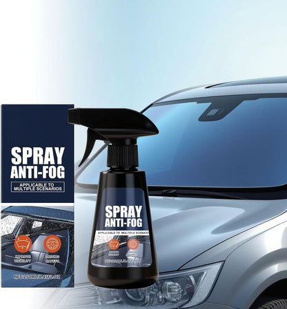 Anti-Fog Windshield Cleaner, 250ml Rainproof Spray and Mirror Defogger for Car, Truck, Daily Commute, Outdoor, Winter, Morning, Highway, Garage
