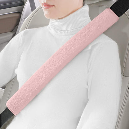 LACDL Extra Long Seatbelt Cover Super Soft Furry for Adults Kids Women & Men, Thick Plush Full Car Seat Belt Strap Cushion, Fluffy Shoulder Pad Protector, Auto Interior Accessories, 1pc, Black, 15.5in