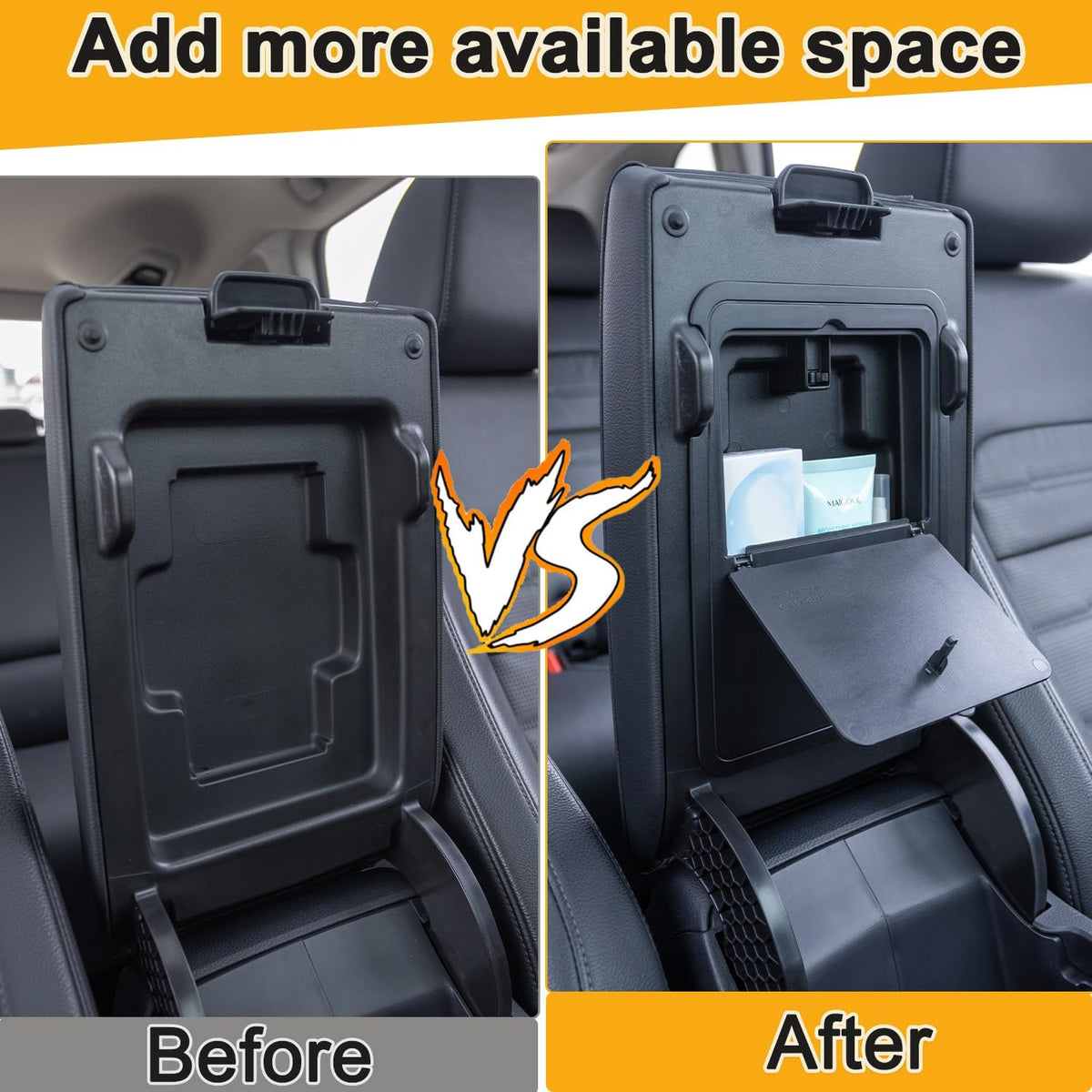 PIMCAR 3-Piece Center Console Organizer Set for 2023-2025 2026 Honda CR-V & CR-V Hybrid - Custom Fit Armrest Tray, Console Tray and Hidden Storage Box, Durable ABS Car Accessories