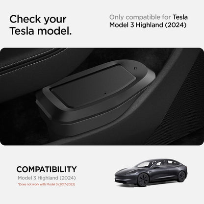 Spigen Door Pocket XL Car Trash Can [with Magnetic Lid] Waterproof Door Pocket Organizer 2025 2026 Tesla Model Y Juniper Premium & Performance Accessories - Driver Side Only